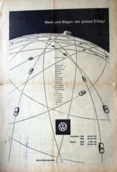 "Neukoellner Anzeiger" Society-Magazine 1950 Volkswagen-Motiv (9233)